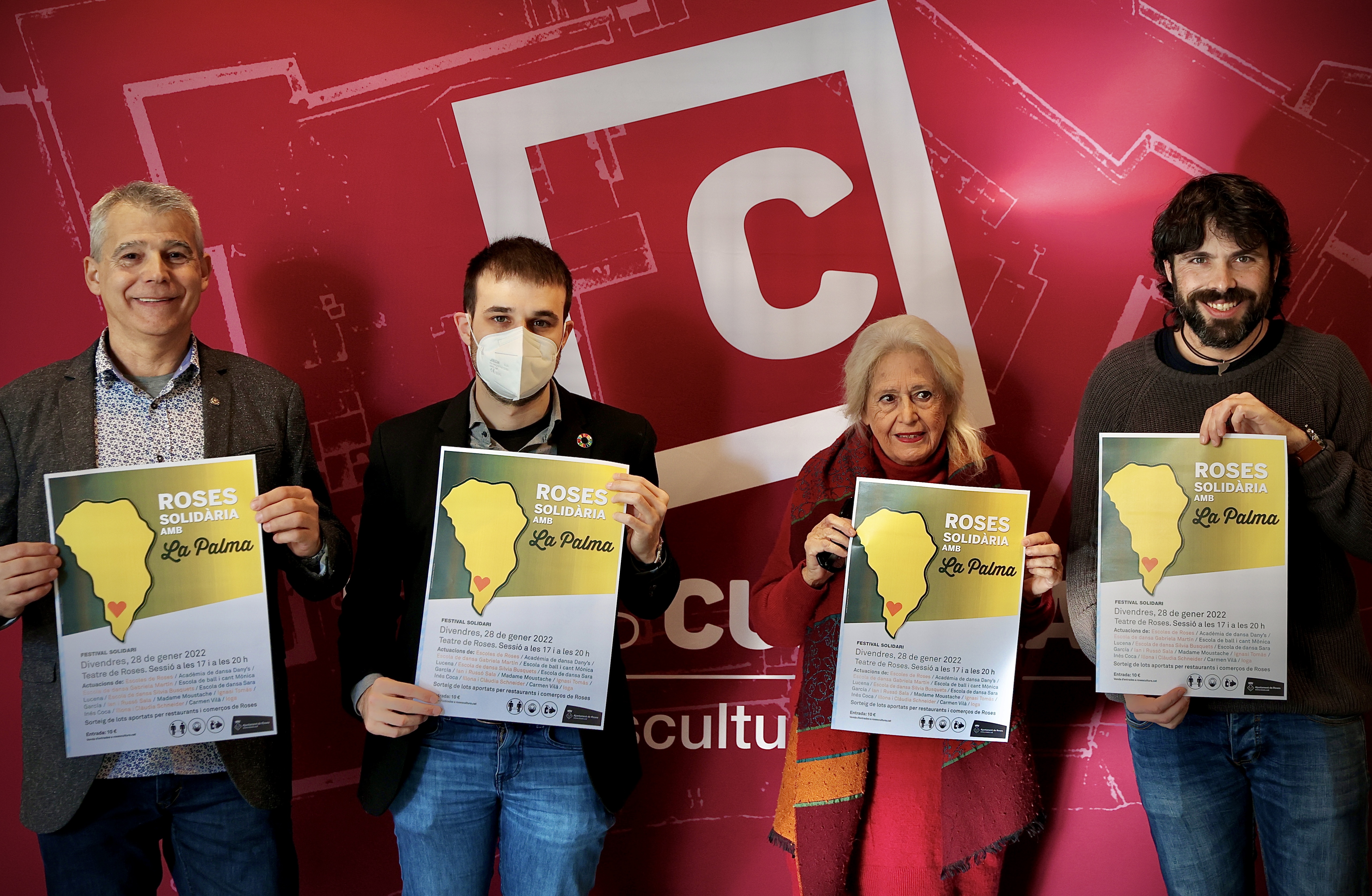 Presentació del festival Roses solidària amb La Palma